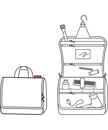 Reisenthel Toiletbag XL Twist Coffee | Practical Water-Repellent Toiletry Bag with Hook for Travel - Buy Online on GoSupps.com