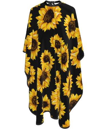 Lovely Sunflower Haircut Apron Cape - Stylish Salon Styling Cloth for Women & Men | International Shipping Available - Buy Online on GoSupps.com