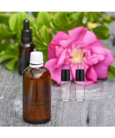 6pcs 30ml White Glass Roll-On Essential Oil Bottles - Refillable Portable Empty Bottles for Travel - Buy Online on GoSupps.com