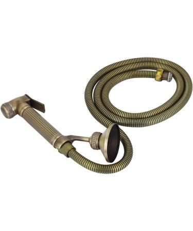 Vintage Copper Handheld Bidet Sprayer with Hose - G1/2 inch Toilet Seat Accessory | International Shipping Available - Buy Online on GoSupps.com