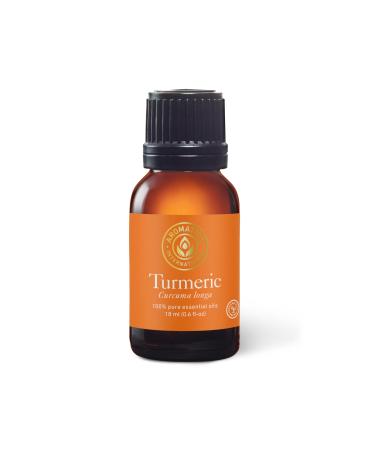 Aromatics International Premium Organic Turmeric Essential Oil 18ml | 100% Pure Essential Oil for Diffusion & Aromatherapy Turmeric 0.6 Fl Oz (Pack of 1)
