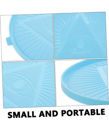 Lurrose Illuminati Mold Diy Crafts Silicone Mold Triangle Eyes Casting Molds Round Pattern Board - Buy Online on GoSupps.com