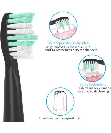 8 Pack Fairywill Electric Toothbrush Replacement Heads - Compatible with FW-507/508/551/D1/D3/D7/D8/FW908/FW910/917/949/958/959/FW610/FW659/FW719 - 8 Count - Buy Online on GoSupps.com