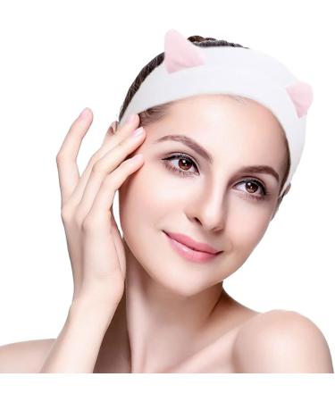 TSHAOUN 10 Pieces Cat Ears Headbands For Face Washing Elastic Cute Wash Headband Hairband Facial Women's Lovely Hair Band For Spa Shower Make Up Wrap Head Band Fits All Head Sizes (Muticolor) - Buy Online on GoSupps.com