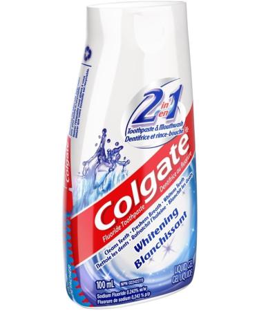 Colgate Liquid Gel 2-in-1 Whitening Toothpaste and Mouthwash 100 mL - Buy Online on GoSupps.com