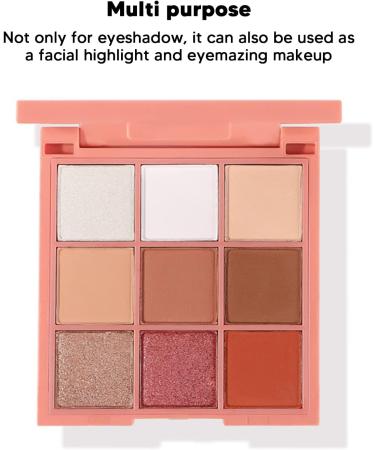 9 Colors Eyeshadow Palette Makeup Palette Eye Shadows Easy Coloring Eyeshadow Makeup Kit Long Lasting Eye Makeup Palette for Eyeshadow Face Highlighter Eyemazing Makeup (M9-2) - Buy Online on GoSupps.com