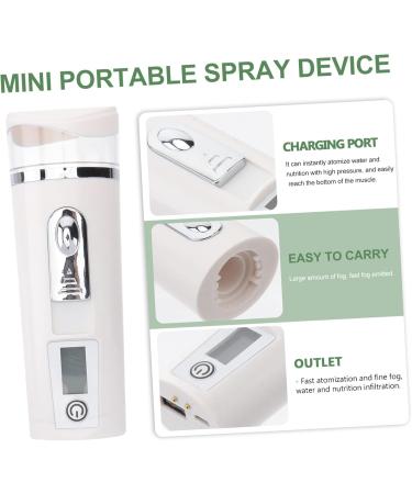 DOITOOL Hydrating Instrument Mini Facial Sprayer Facial Mister Fog Humidifier Quick Indoor Hydrator Facial Sprayer Steamer Face Care Tool White Cold Water Abs Makeup - Buy Online on GoSupps.com