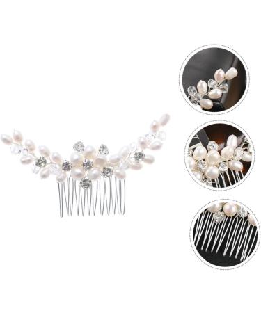 FRCOLOR Rhinestone Bridal Comb Bride Headpieces for Wedding Hair Teasing Comb Floral Headpiece Bridal Hair Combs Wedding Hair Clip Rhinestone Headpiece Honey Brows Accessories Crystal Abs - Buy Online on GoSupps.com