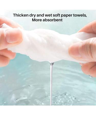 100PCS Disposable Cotton Face Towels - Clean Makeup Removal Tissues for Effortless Skin Care - Buy Online on GoSupps.com