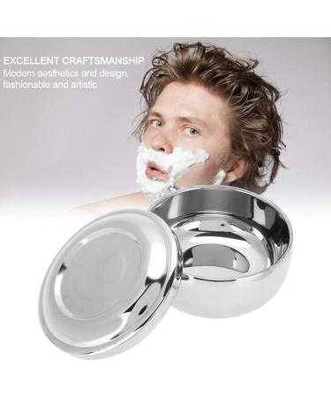 Universal Stainless Steel Shaving Soap Bowl with Lid | Perfect for All Shaving Soaps | Durable Men's Grooming Essential - Buy Online on GoSupps.com