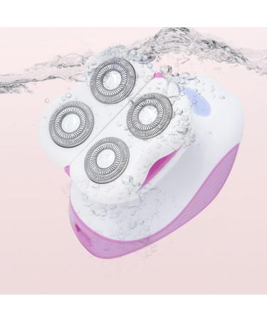 SH-RUIDU Women's 3-in-1 Electric Razor - Portable Painless Bikini Trimmer Facial Cleaning Brush & Hair Remover for Face Body Legs & Lips - Shop Internationally - Buy Online on GoSupps.com