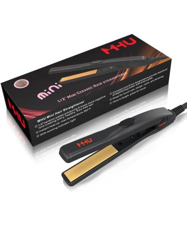 1/2 Inch Mini Hair Straightener for Short Hair & Curls - Portable Ceramic Flat Iron for Travel - Buy Online on GoSupps.com