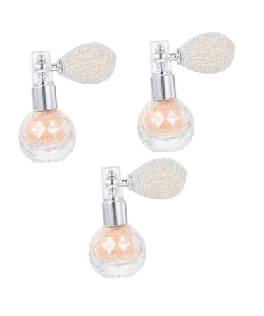 Beavorty 3 Pcs Body Air Bag Powder Highlighter Glitter Spray High Gloss Powder Sprayer Miss Loose Powder Hair Light Goldx3pcs 7x5.5cmx3pcs