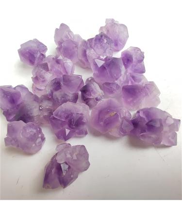 100g Natural Raw Stone Crystal Amethyst Irregular Rock Purple for Specimen Collection Garden Decor Gift Stone Mineral Specimen 1-2cm Purple - Buy Online on GoSupps.com