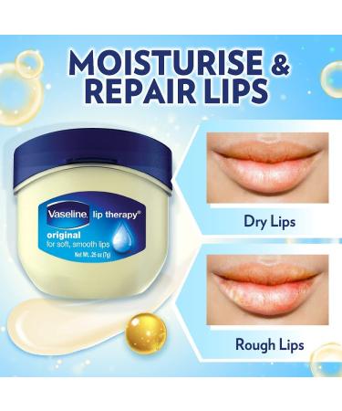 Vaseline Lip Therapy Lip Balm Original 0.25 oz (Pack of 3) - Moisturizing Lip Care Trio - Buy Online on GoSupps.com
