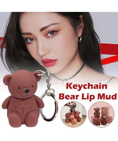 2 in 1 Bear Lipstick Mist Matte Velvet Lipstick Waterproof Long Lasting Lip Gloss (2 Pack) - Cute Bear Makeup Set - Buy Online on GoSupps.com