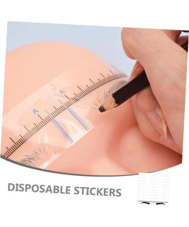 MAGICLULU 50pcs Women Stamp Template Rulers Sticker Ruler for Stencil Stencils Diy Eyebrow Tool Brow Shaping 18.00X3.80X0.10CM Blue - Buy Online on GoSupps.com