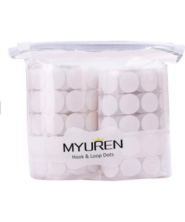 Sticky Back Coins White Self Adhesive Dots 500pcs(250 Pairs) 1 Diameter Hook & Loop Dots Taps Perfect for School  Office White 1Diameter - Buy Online on GoSupps.com