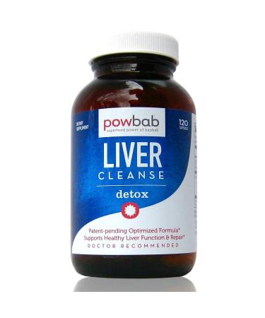powbab Liver Cleanse Detox. #1 Patent-Pending Optimized Repair Formula. Liver Md Focus Research with Organic Baobab Beet Root Powder and Goji. Beats Milk Thistle Silymarin & Dandelion (120 capsules) 120 Count (Pack of 1)