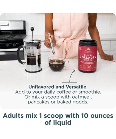 Ancient Nutrition Collagen Peptides Powder Multi Collagen Protein Women & Men Vitamin C Probiotics Hydrolyzed Collagen Supports Skin Joints Gut Health Unflavored 40 Servings Unflavored 40 Servings - Buy Online on GoSupps.com