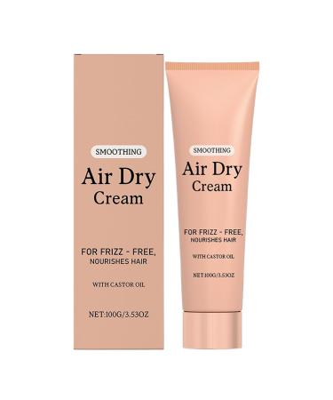 Salyeluly Hair Cream 100g Air Drying Cream Without Styling Conditioner Smooth Light Grip Moisturizing Defines Natural Texture Looks Smooth