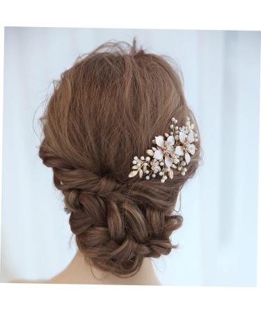 FRCOLOR Accessories Bridal Side Comb wedding hair side comb bridal hair comb gold flower Wedding comb Bride Insert Comb prom headpiece wedding hair accessories crystal rhinestones Comb - Buy Online on GoSupps.com