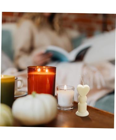 STOBOK 1 Set Candle Plastic Mold Handmade Craft Mould Heart Wand Design Candle Mold DIY Candle Casting Chocolate Molds Silicone Molds Candle DIY Silicone Mold Rubber Heart-Shaped Crafts As Shown 6X6X11.3CM - Buy Online on GoSupps.com