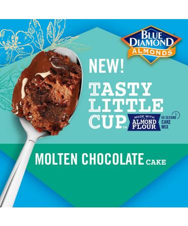 Blue Diamond Almonds Molten Chocolate Almond Flour Cake - Gluten Free, Non-GMO, 2.5 Ounce Single-Serve Cup - Buy Online on GoSupps.com