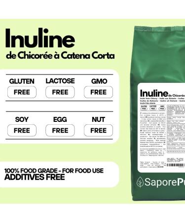 Saporepuro Inulin powder 1000g - prebiotic fiber - chicory root - Inulin powder - Buy Online on GoSupps.com