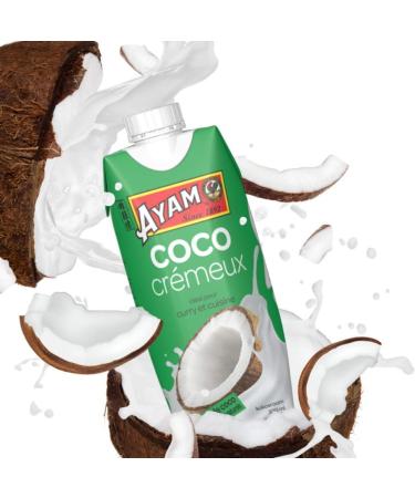 AYAM Coconut Cream | 100% Natural Ingredients | 99% Coconut | Boosted with Coconut Water | High Quality | Plant Milk | Lactose Free | Gluten Free | Convenient Pack - 330ml - Buy Online on GoSupps.com