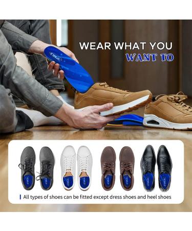 TOPSOLE Orthotic Insoles | Plantar Fasciitis & Arch Support | Relief for Flat Feet, Foot Pain, High Arches, Overpronation | Men & Women UK-7-26cm Blue - Buy Online on GoSupps.com