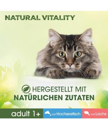 Perfect Fit Cat Portion Bag - Natural Vitality Adult 1+ Deep Sea Fish & Salmon Multipack (6 x 50g) - International Shipping Available - Buy Online on GoSupps.com