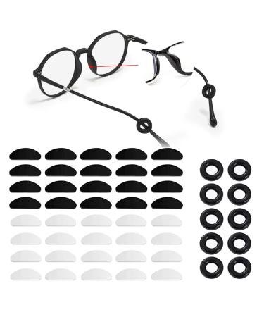 Silicone nose pads glasses self -adhesive non -slip silicone nose pads nose pads for glasses silicone nose pads glasses glasses anti -slip elastic glasses ear pads glasses anti -slip 20 pairs