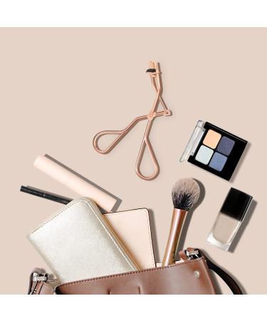 Larbois Eyelash Curler with 5 Refill Pads & Velvet Bag - Professional No Pinch, No Pain, No Pulling Eye Lash Curler for Perfect Curls in Seconds - Rose Gold - Buy Online on GoSupps.com