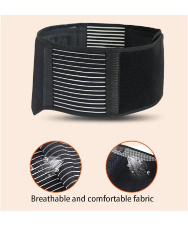 XWSM Self-Heating Magnet Therapy Back Support Belt - Adjustable Lumbar Support Waist Trainer for Men & Women | Black Medium - Buy Online on GoSupps.com
