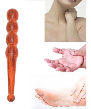 Wooden Foot and Hand Massage Stick - Traditional Reflexology Tool for Relaxation & Relief | Multi-Zone Body Massager - Buy Online on GoSupps.com