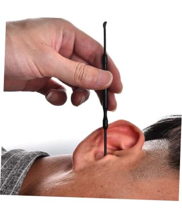 FOYTOKI Double Head Rotating Ear Scoop Earwax Removal Tool Ear Cleaner Spring Spiral Design Ergonomic Skid Handle Family Safe - Buy Online on GoSupps.com