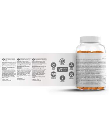 VITALDIN Coenzyme Q10 Gummies 200mg | 50 Chewable Peach Flavour Gummies | Antioxidant Beauty Supplement | Gluten-Free - Buy Online on GoSupps.com