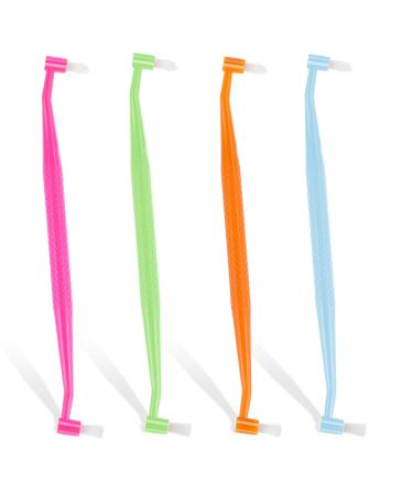 Ouligay 4 pieces Tuft Toothbrush tuft raids fragred brush insert brush small toothbrush trimm toothbrush interdental space brush tuft toothbrush for detail cleaning