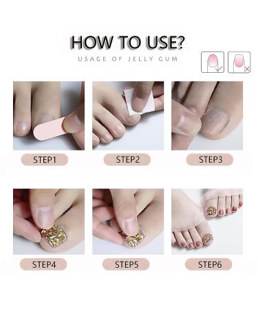 550PCS Clear Acrylic Full Cover Fake Toe Nail Tips for DIY Nail Art - Buy Online on GoSupps.com