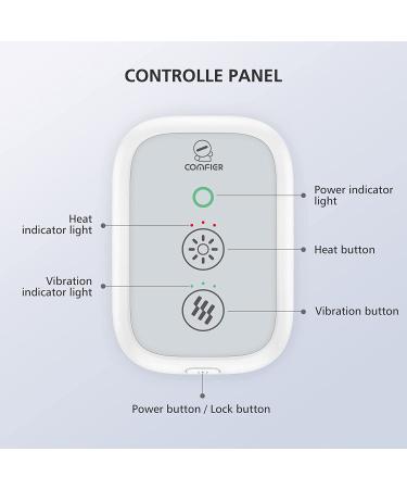 Comfier Cordless Knee Massager Heating Pad - Electric Heated Knee Brace for Pain Relief - Buy Online on GoSupps.com