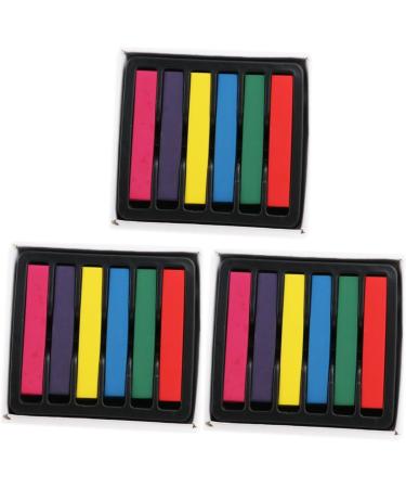 FRCOLOR 3 Pieces 6 Hair Chalks Purple Hair Chalk Washable Chalk Marker Red Hair Chalk Hair Colour Set Hair Dye Blue Hair Colour Pastel Pencils Girls Wax Crayon Red Hair Miss - Buy Online on GoSupps.com