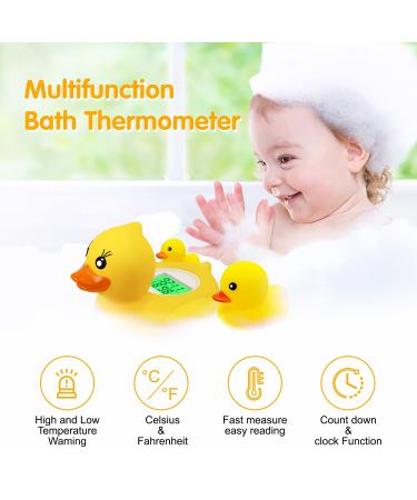 MSNUNA Baby Thermometer & Floating Duck Toy - Safe Bath Temperature Monitor - Buy Online on GoSupps.com
