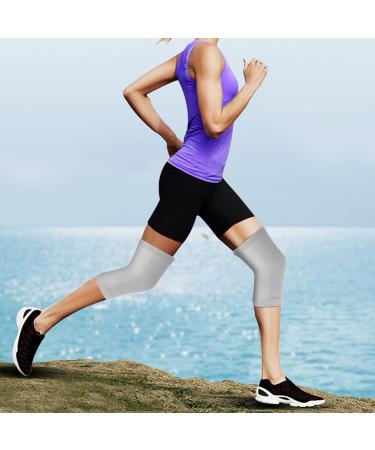 Emoshayoga Knee Brace - Windproof & Breathable Knee Warmer (2 Pack) | Ultra Thin Skin-Friendly Cotton for Joint Pain Relief (L) - Buy Online on GoSupps.com