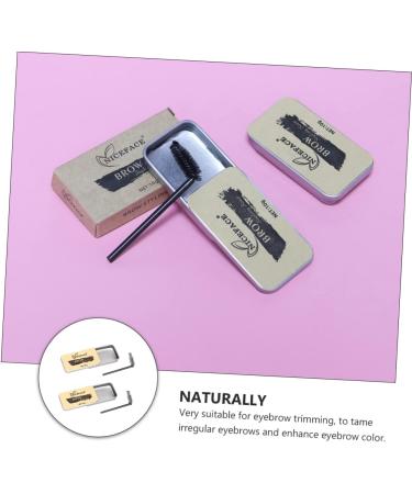 POPETPOP 2 Sets Eyebrow Soap Makeup Accessory Woman Brow Soap Eyebrow Powder Miss Do Not Take off Makeup - Buy Online on GoSupps.com