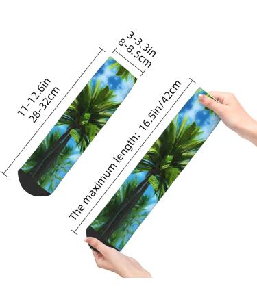 Summer Palm Tree Socks for Women & Men | Comfortable Fashionable Patterns - One Size Fits All - Buy Online on GoSupps.com
