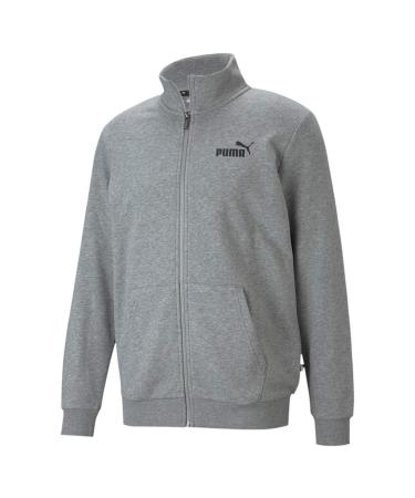 PUMA Men's Essential Track Pullover XL Medium Gray Heather