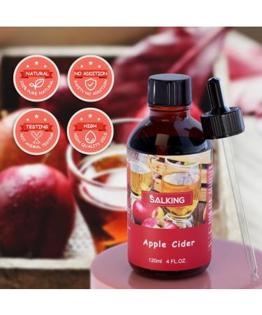 SALKING Apple Cider Essential Oil 120ml - Premium Fragrance for Diffusers, Candles, Soaps - Autumn Scented Oil for Halloween & Thanksgiving Gifts - Buy Online on GoSupps.com