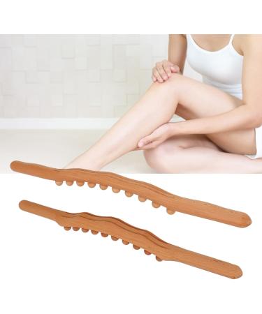 2-Piece Wooden Professional Massage Tool Set - Anti-Cellulite Device for Neck & Shoulder - 59 cm Muscle Massager - Buy Online on GoSupps.com