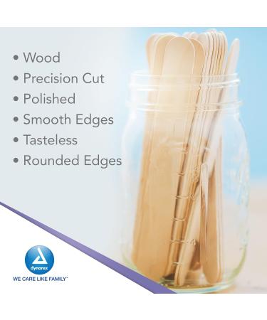Dynarex Wood Tongue Depressors Senior 6 Non-Sterile - 500 Count - Buy Online on GoSupps.com